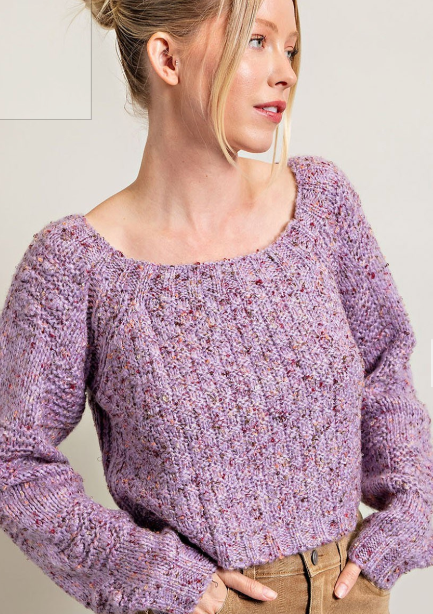 CROPPED KNIT SWEATER-34