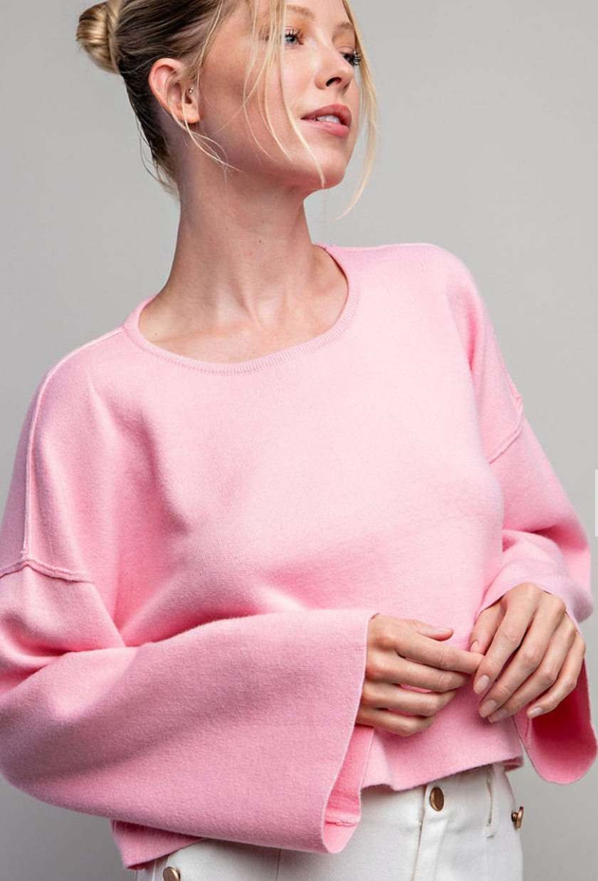 PINK SWEATER TOP