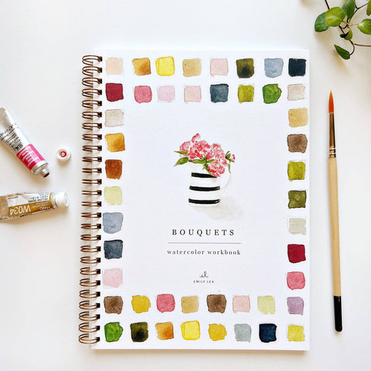 Bouquets Watercolor Book