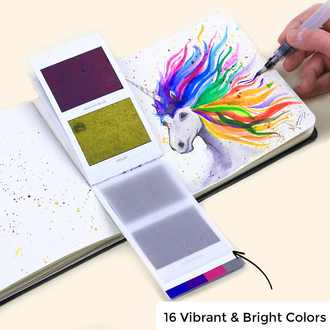 Original Colorsheets 16 | Travel Watercolor Set | Art Gift
