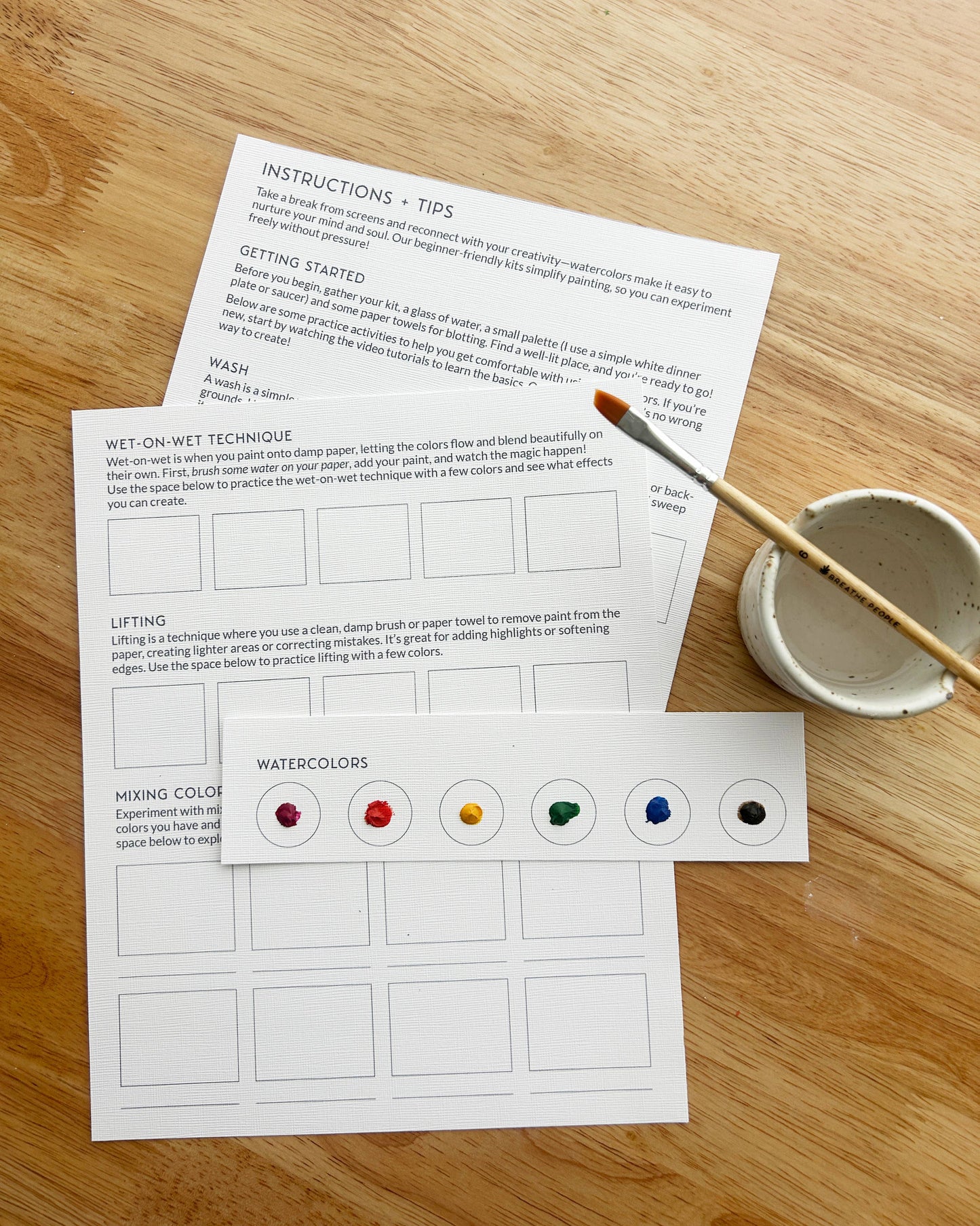 All-In-One Beginner Watercolor Paint Set - Honey Bee