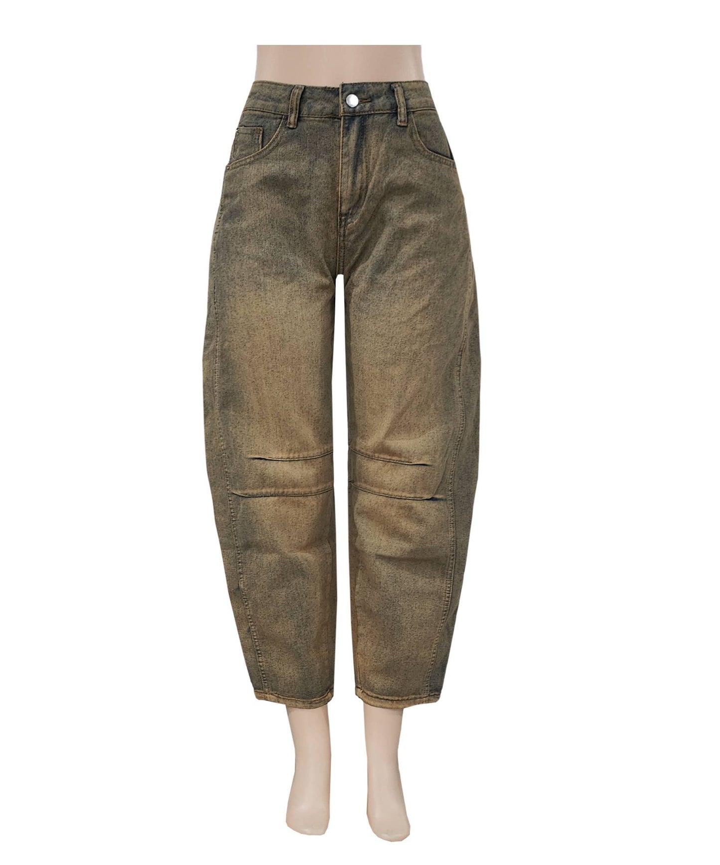 Slouchy Curved leg shape Barrel Jeans