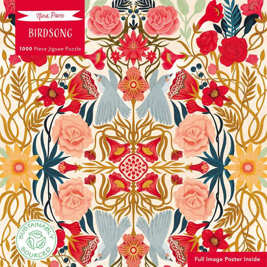 Adult Sustainable Jigsaw Puzzle Nina Pace: Birdsong by
