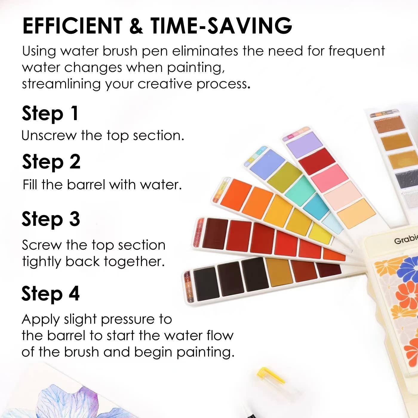 Grabie 56 Color Watercolor Set