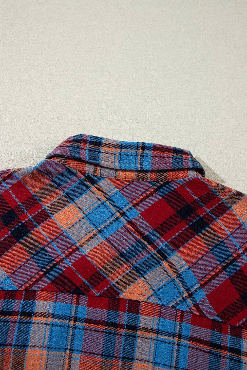 Retro Plaid Button-Down Shacket – Casual Western Layering Piece