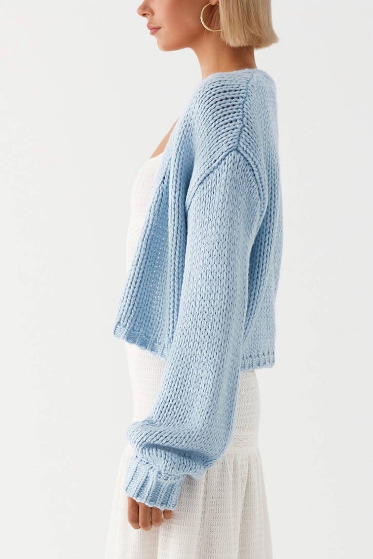 Candy Bars cropped Knit Cardigan