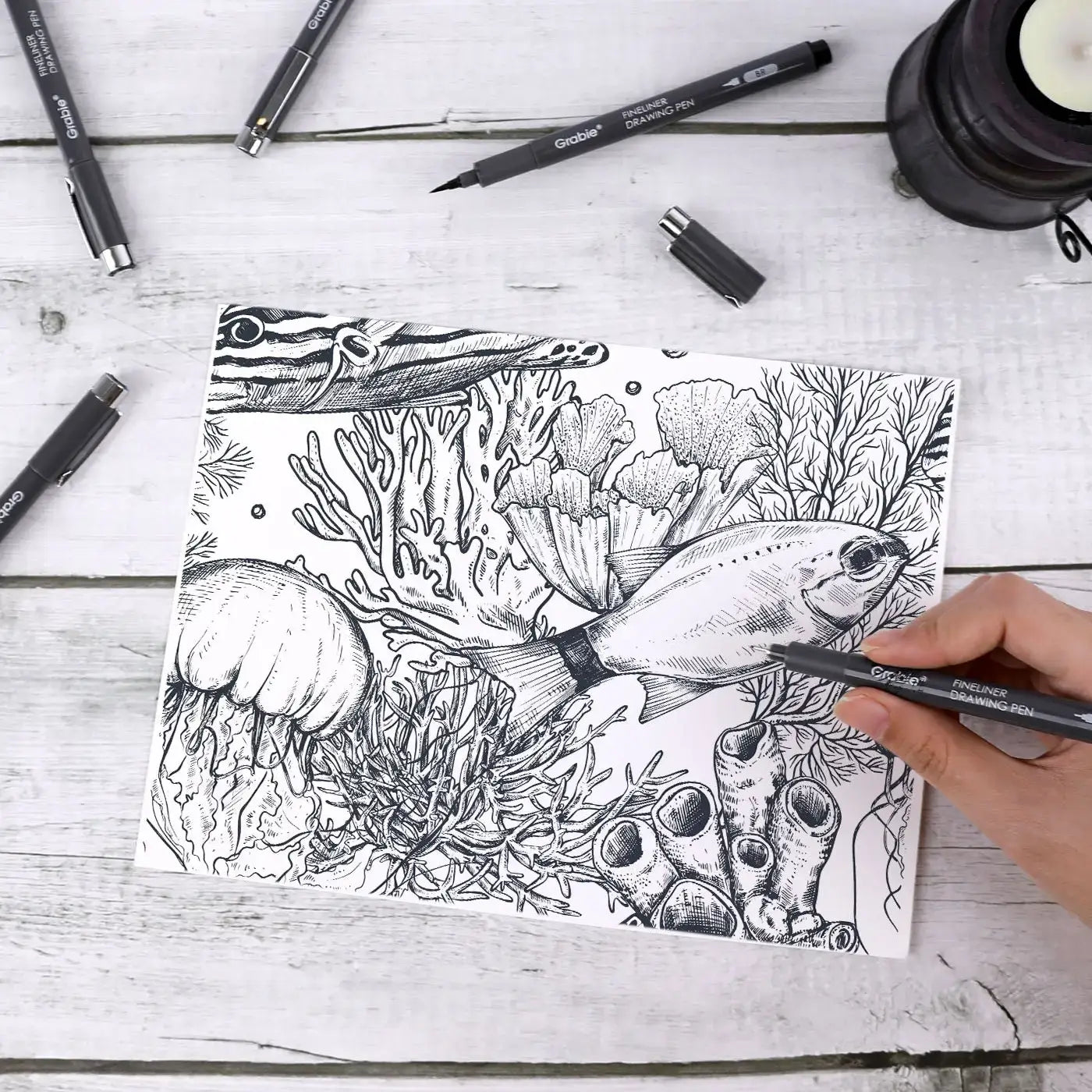 Fineliner Drawing Pen Set Of 12