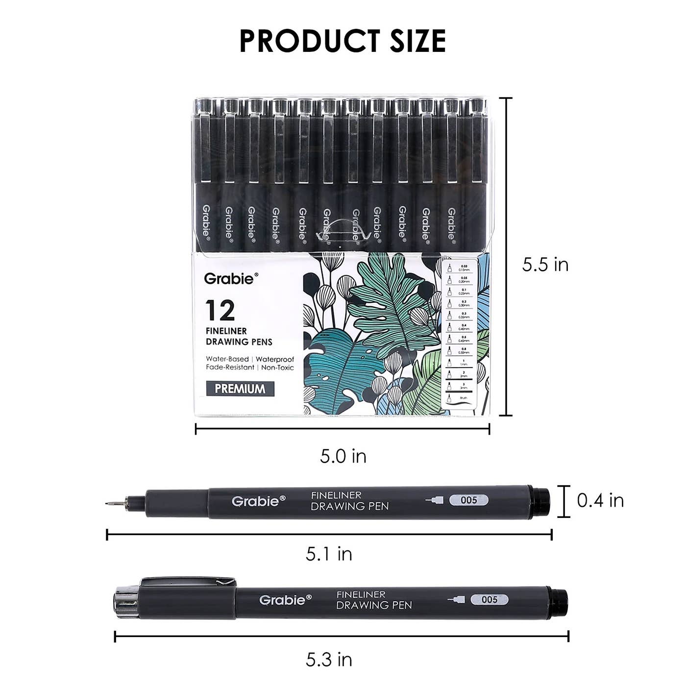 Fineliner Drawing Pen Set Of 12