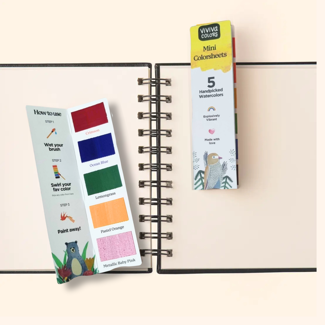 Mini Colorsheets – New (Pack of 25) | Art Kits | Event Swag