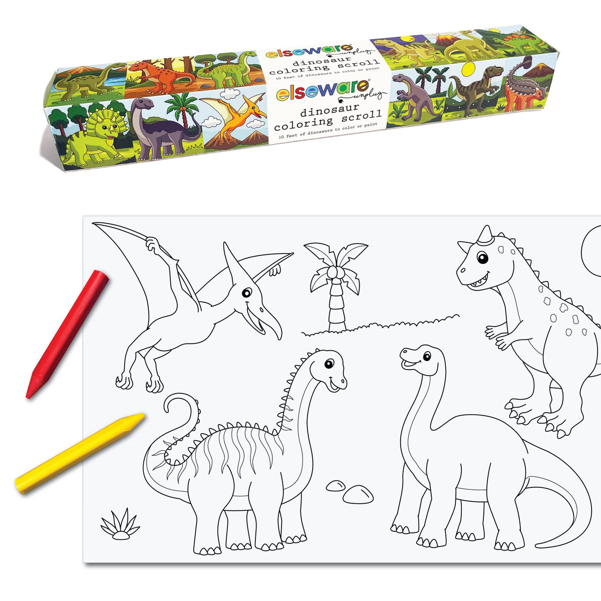 Coloring Scrolls - 6ct Various Themes - 10ft w/Adhesive Back