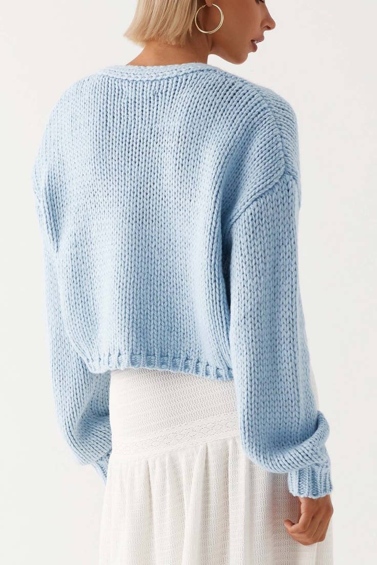 Candy Bars cropped Knit Cardigan