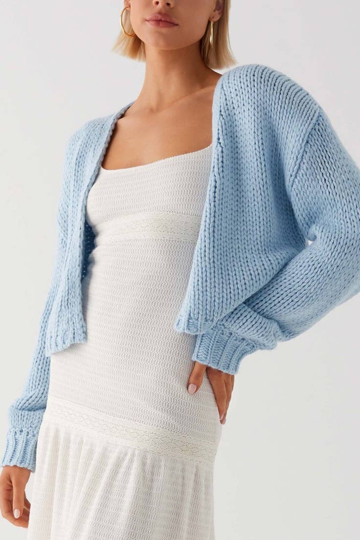 Candy Bars cropped Knit Cardigan