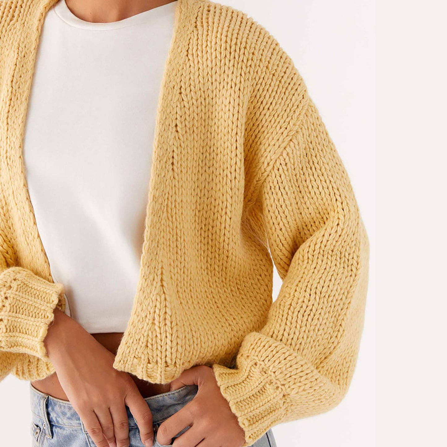 Candy Bars cropped Knit Cardigan