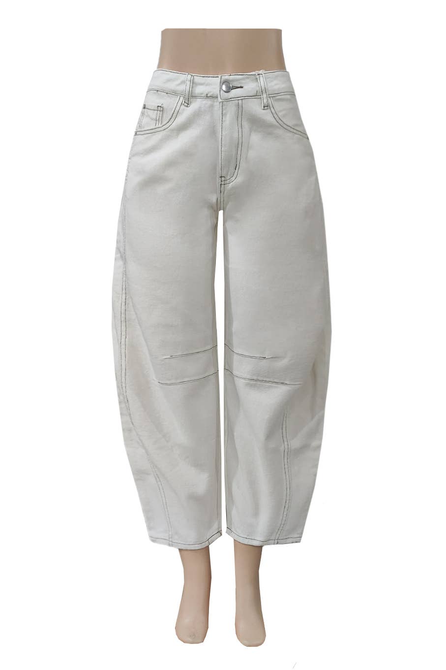 Slouchy Curved leg shape Barrel Jeans