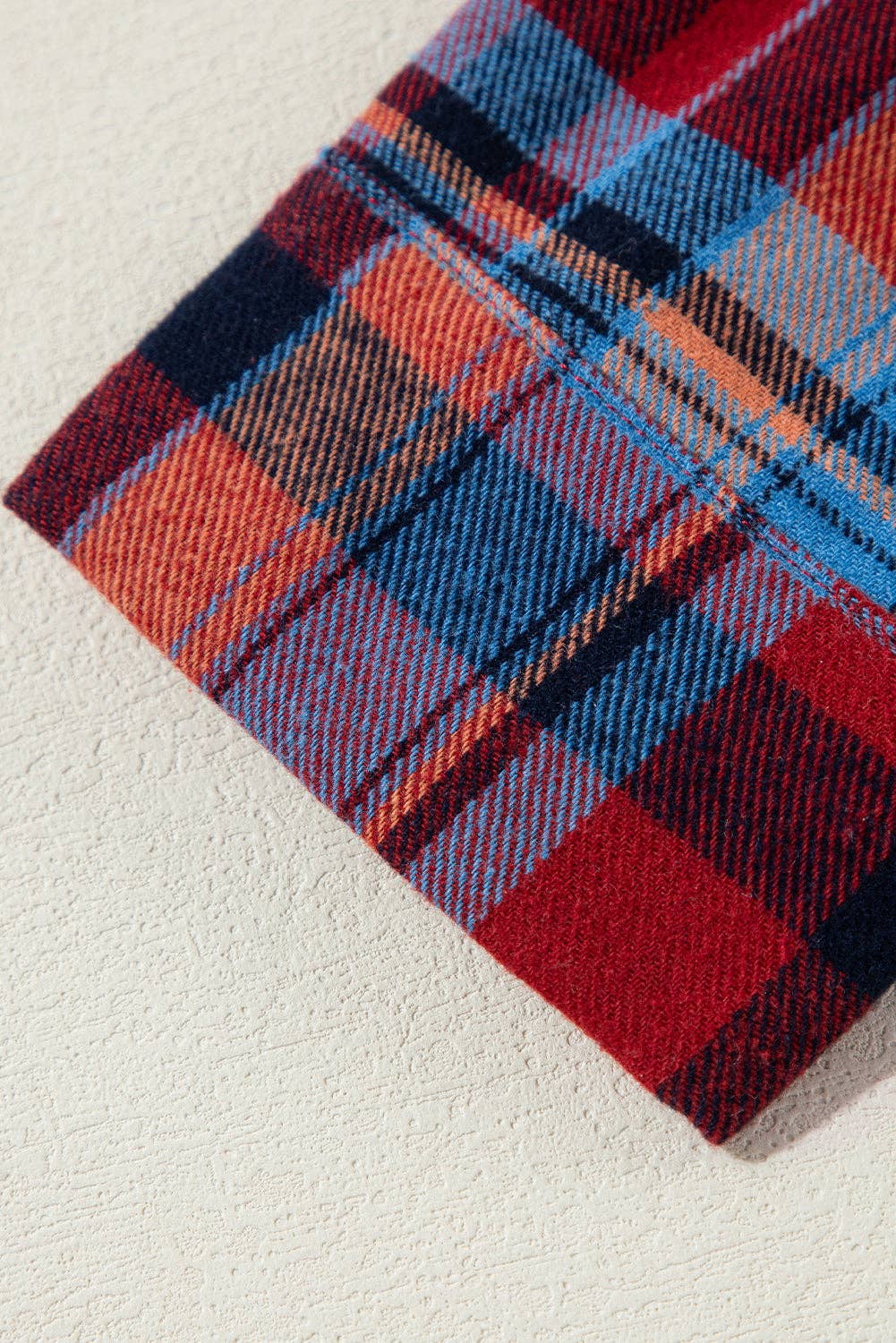 Retro Plaid Button-Down Shacket – Casual Western Layering Piece