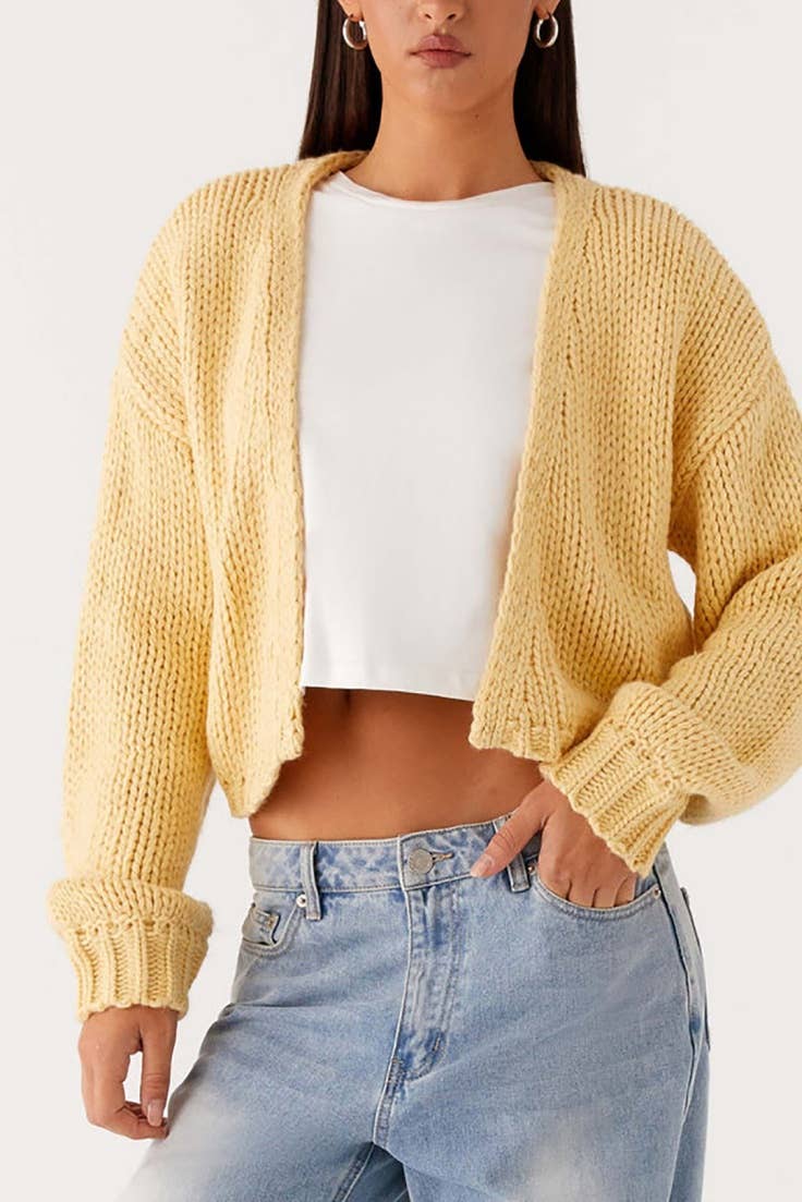 Candy Bars cropped Knit Cardigan