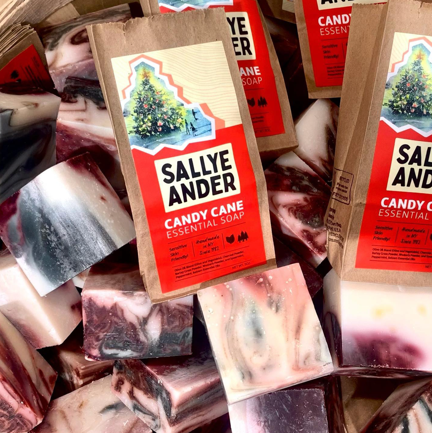 Candy Cane Soap