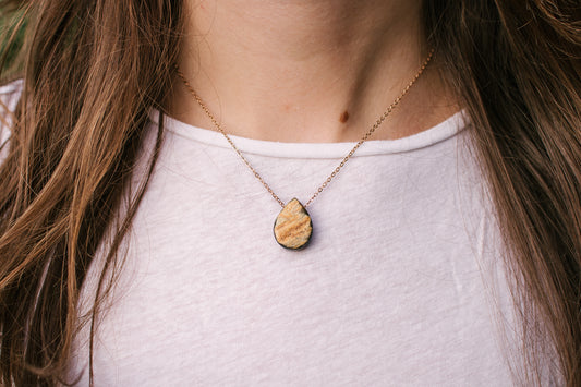Teardrop Horn Necklace by Atelier Calla