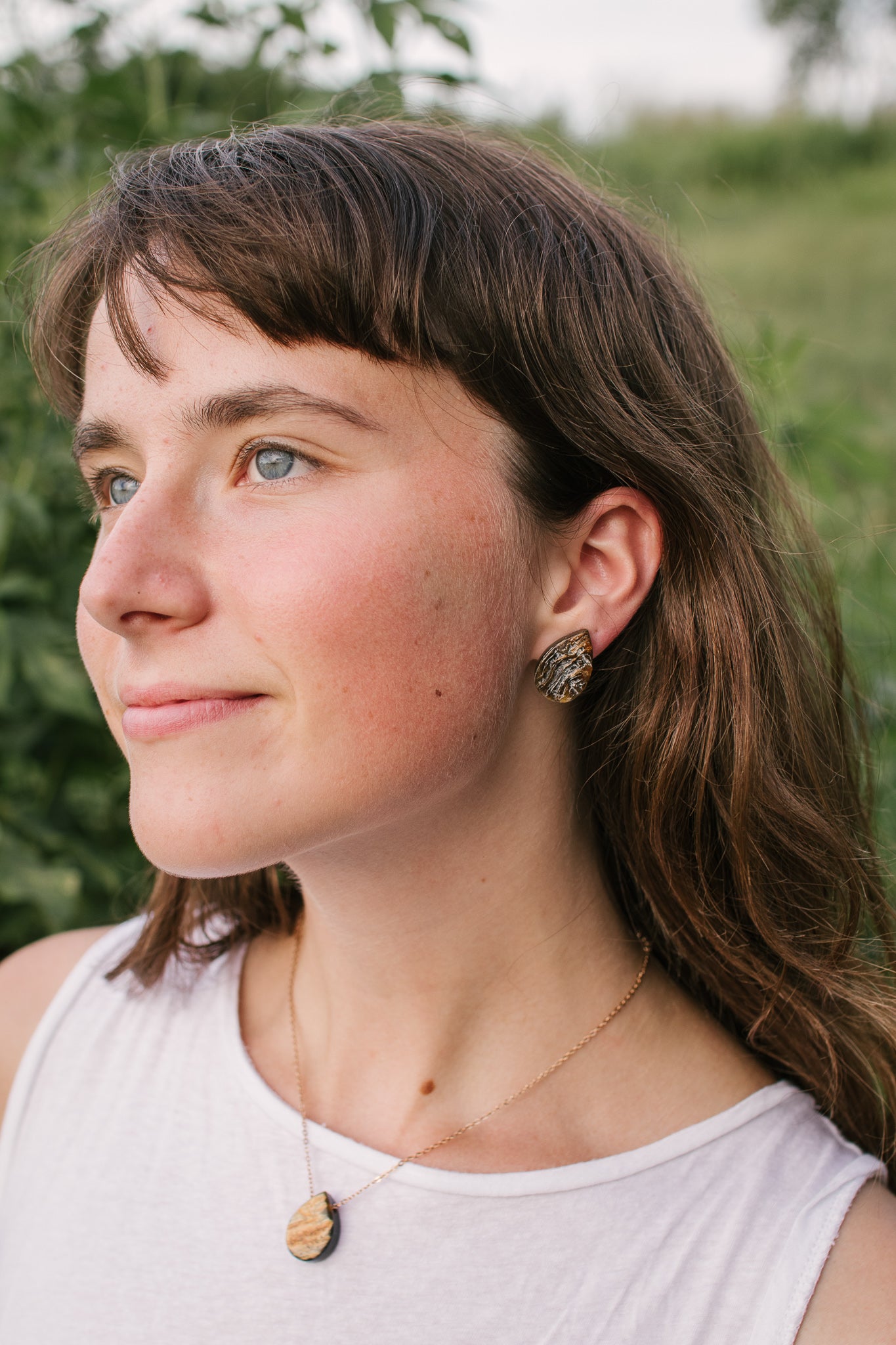 Teardrop Horn Necklace by Atelier Calla