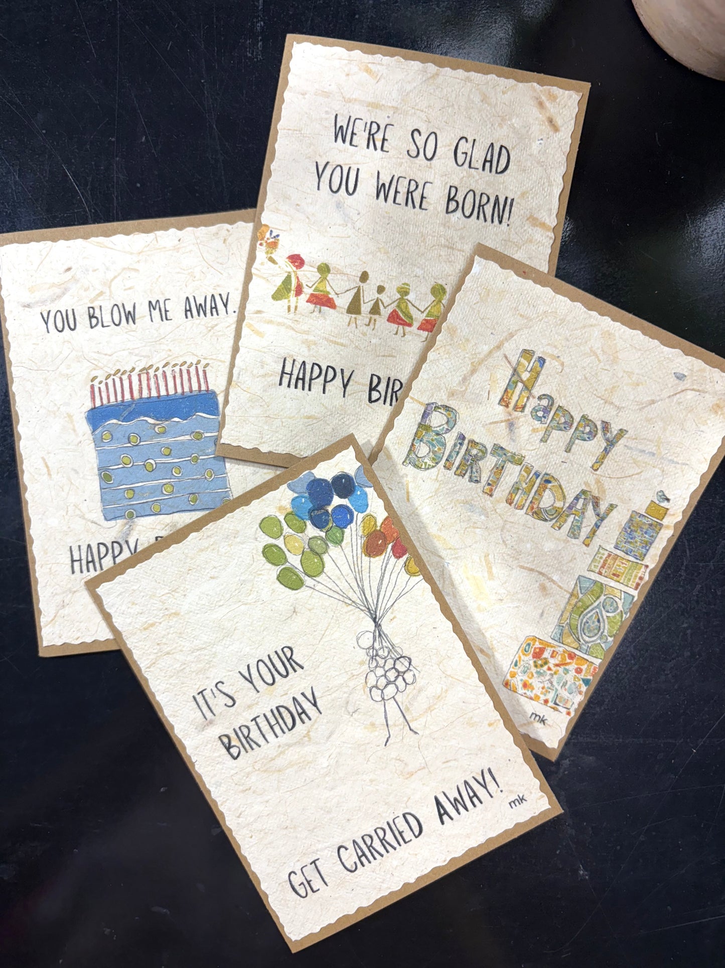 Banana Paper Birthday Cards