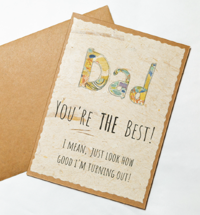 Banana Paper Card- Fathers Day