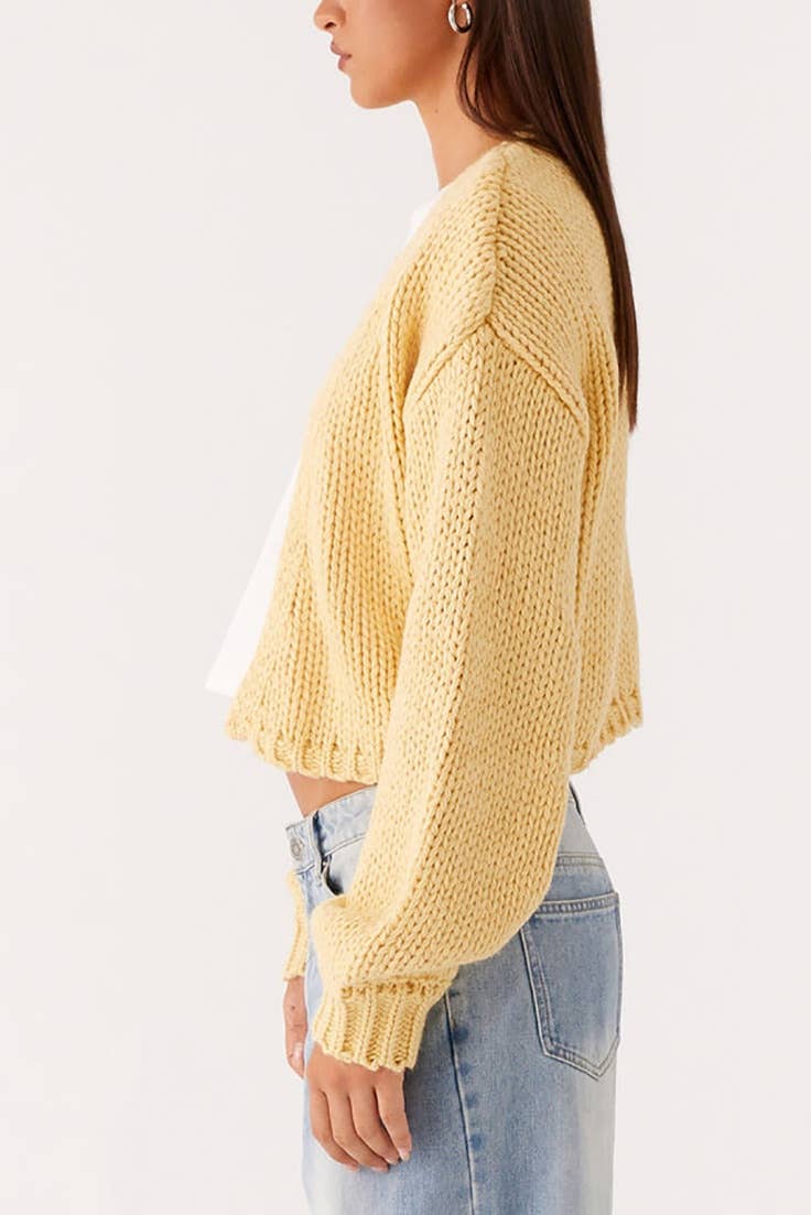Candy Bars cropped Knit Cardigan