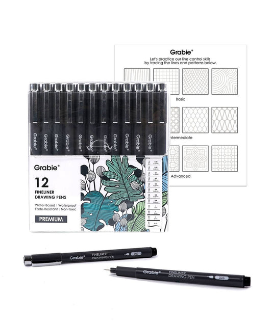 Fineliner Drawing Pen Set Of 12