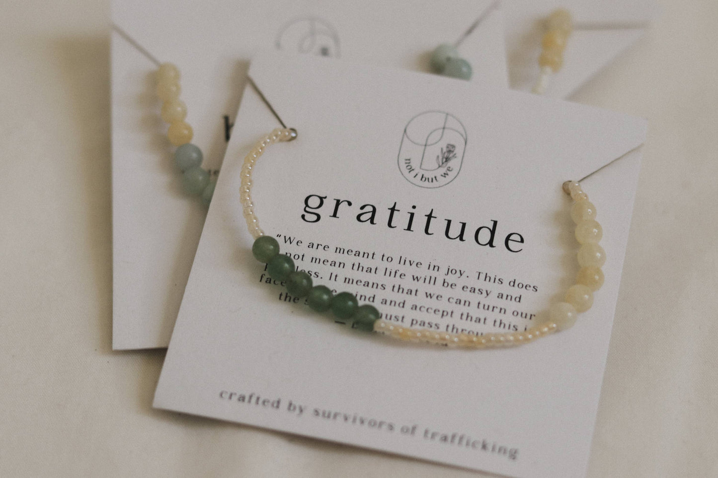 Gratitude Mindfulness Bracelet | Gemstone Intention Bracelet