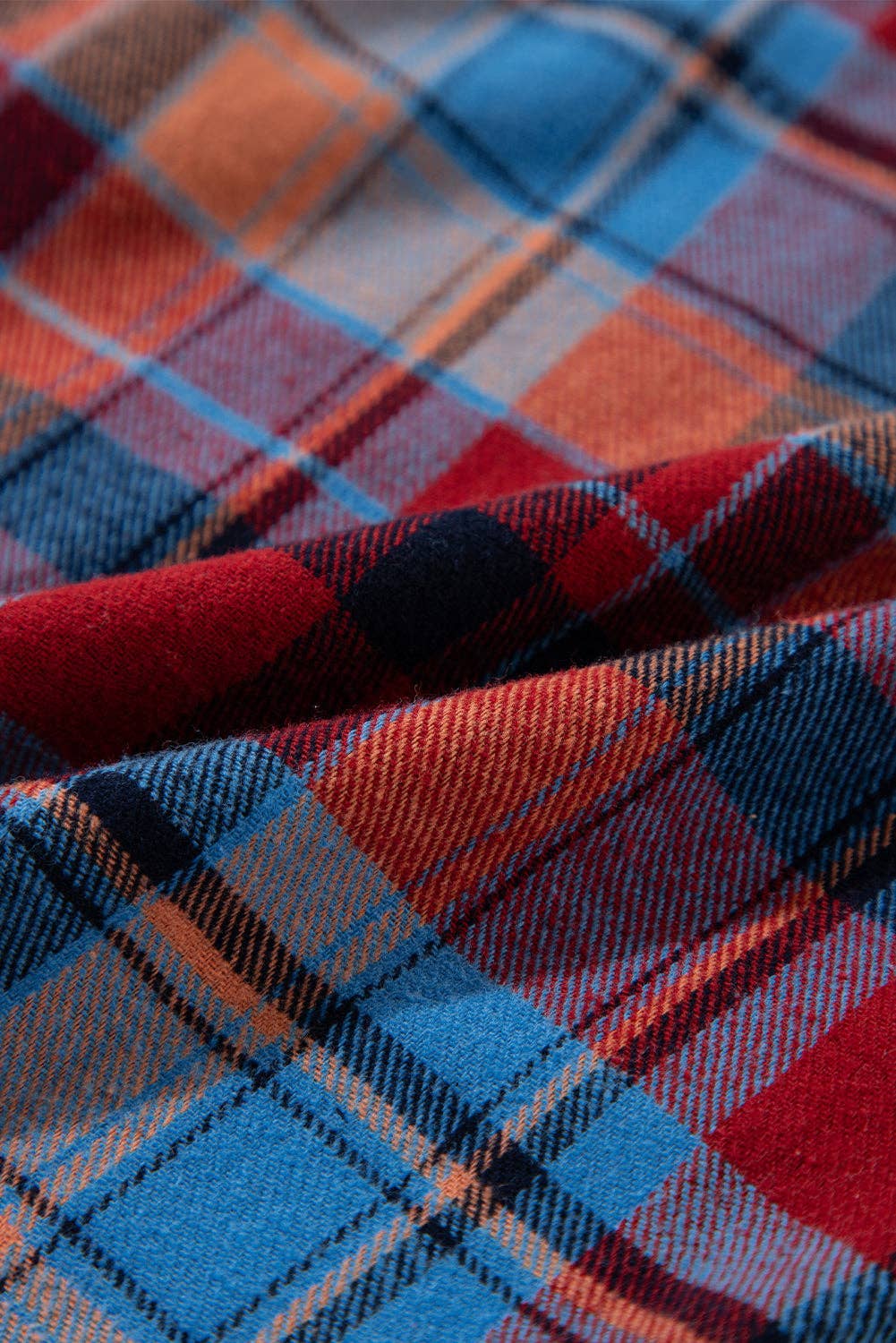 Retro Plaid Button-Down Shacket – Casual Western Layering Piece