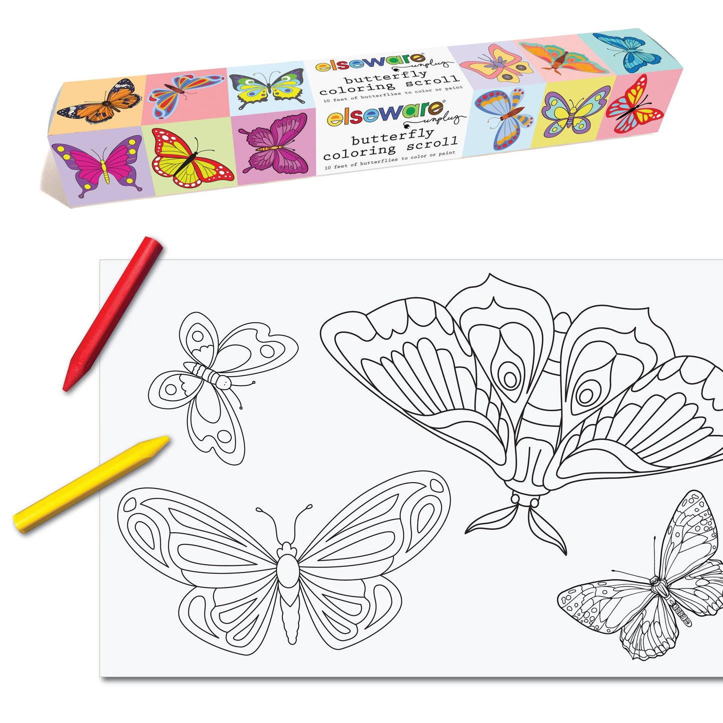 Coloring Scrolls - 6ct Various Themes - 10ft w/Adhesive Back