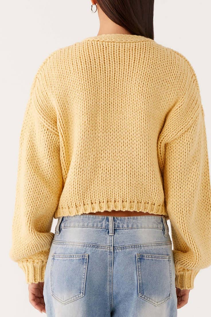 Candy Bars cropped Knit Cardigan