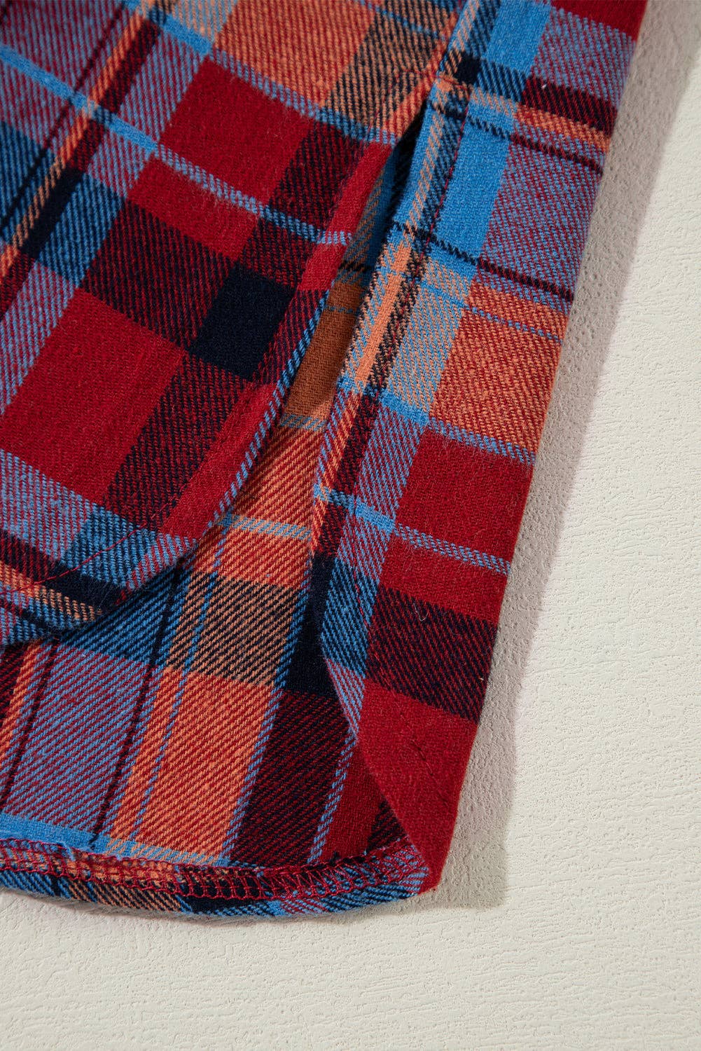 Retro Plaid Button-Down Shacket – Casual Western Layering Piece