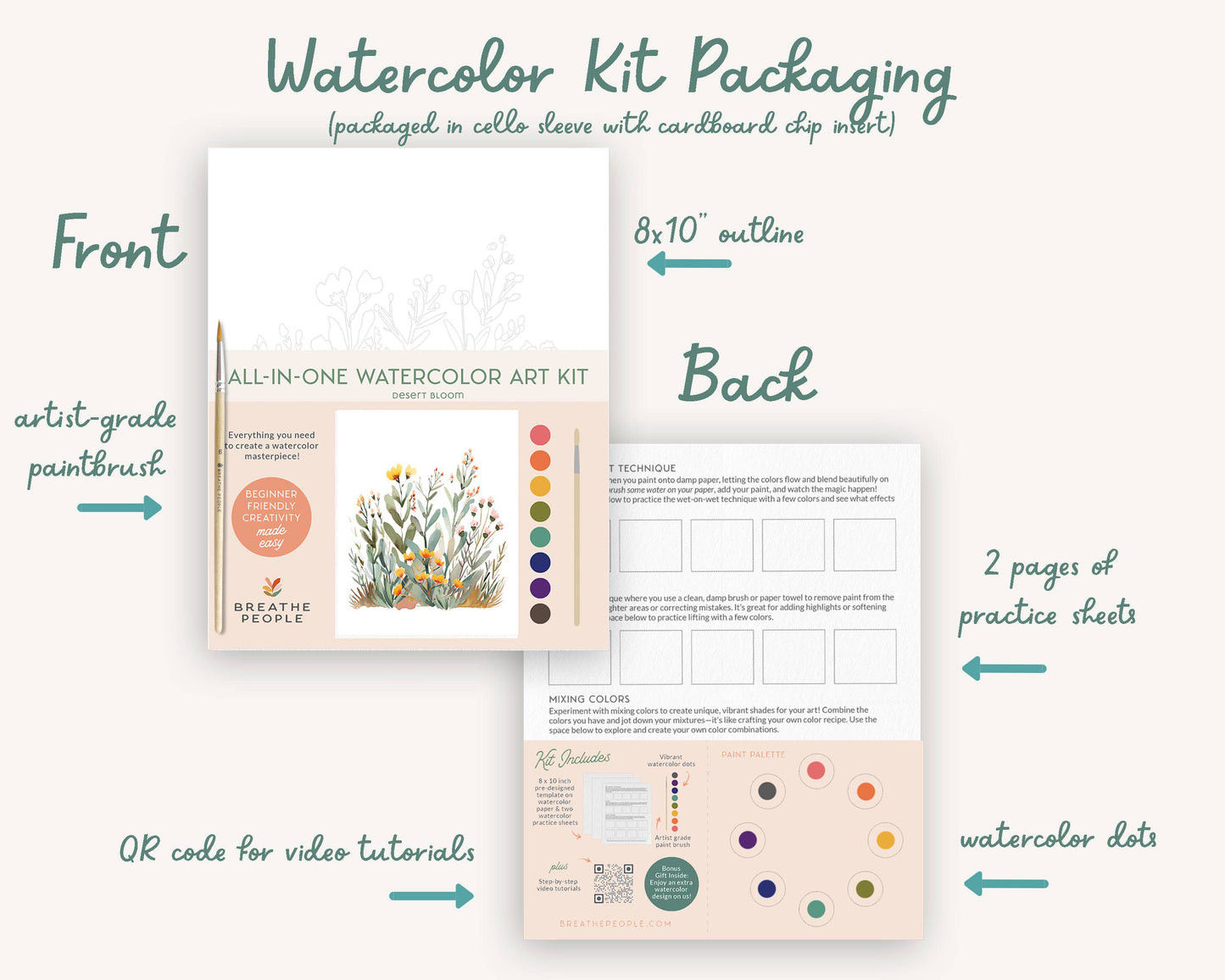 All-In-One Sweet Bird Watercolor Paint Set