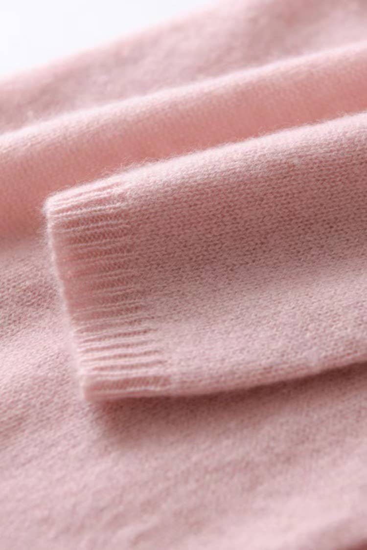 Plain Effortless Asymmetric button closure knit cardigan