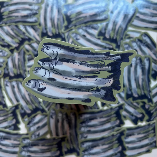 4 trout Sticker